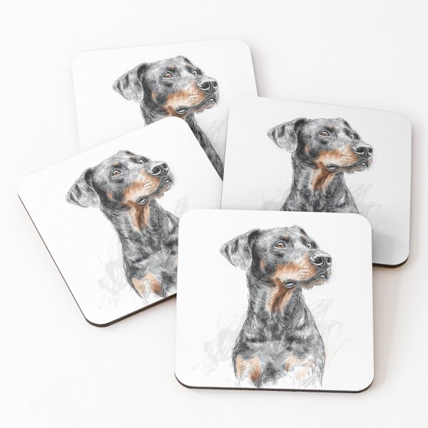 Item preview, Doberman pinscher doggie illustration designed and sold by Roxane Bay.