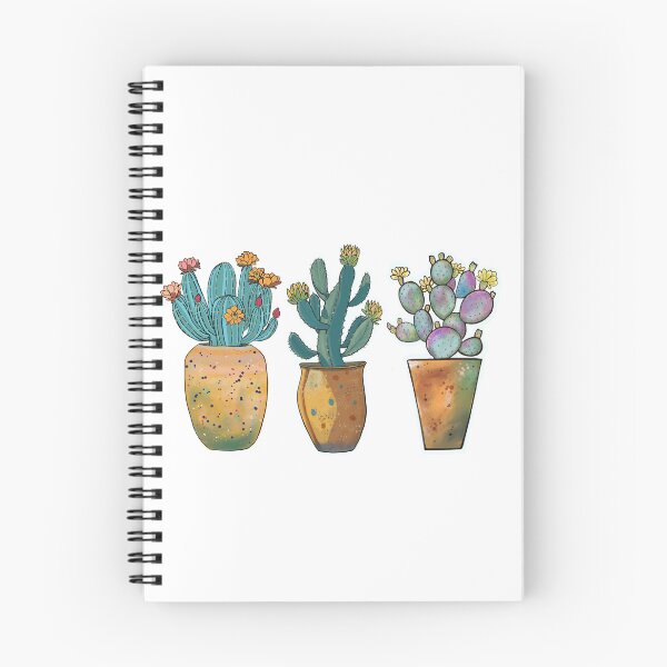 Item preview, Trio of potted flowering cactus  designed and sold by nidimar.
