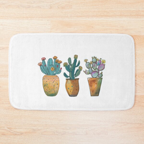 Item preview, Trio of potted flowering cactus  designed and sold by nidimar.