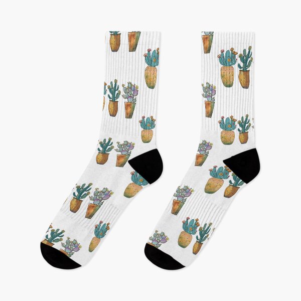 Item preview, Trio of potted flowering cactus  designed and sold by nidimar.