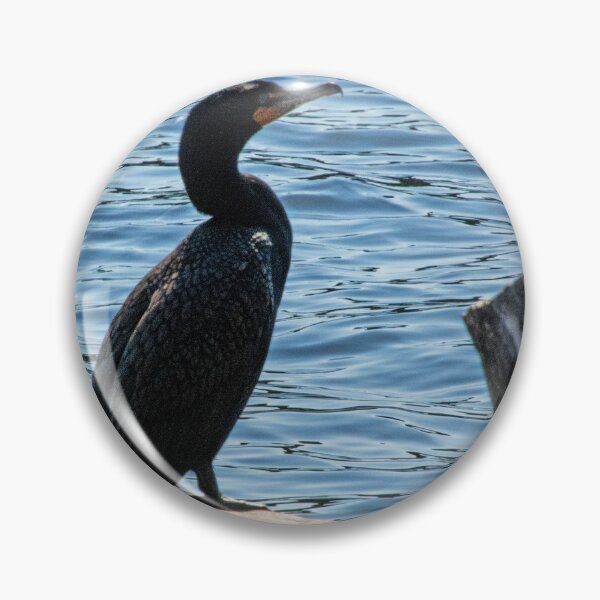 Item preview, Comorant Bird Posing on Driftwood designed and sold by Ruth Curtis.