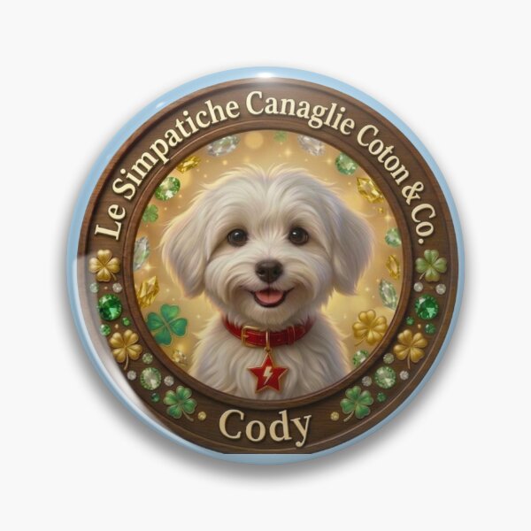 Item preview, I Coton Detectives: Cody Logo Azzurro Cielo-Le Simpatiche Canaglie Coton & Co. designed and sold by Le Simpatiche Canaglie Coton & Co..