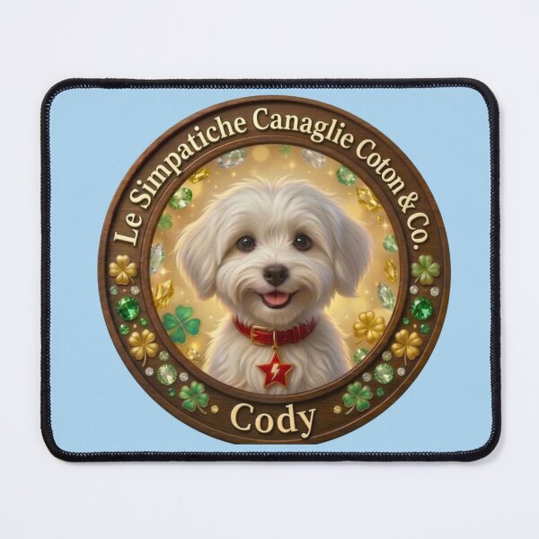 Item preview, I Coton Detectives: Cody Logo Azzurro Cielo-Le Simpatiche Canaglie Coton & Co. designed and sold by Le Simpatiche Canaglie Coton & Co..