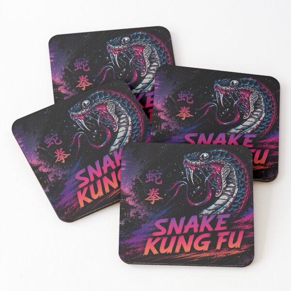 Item preview, Neon Snake Kung Fu Warrior designed and sold by Fei Long Design Hub.