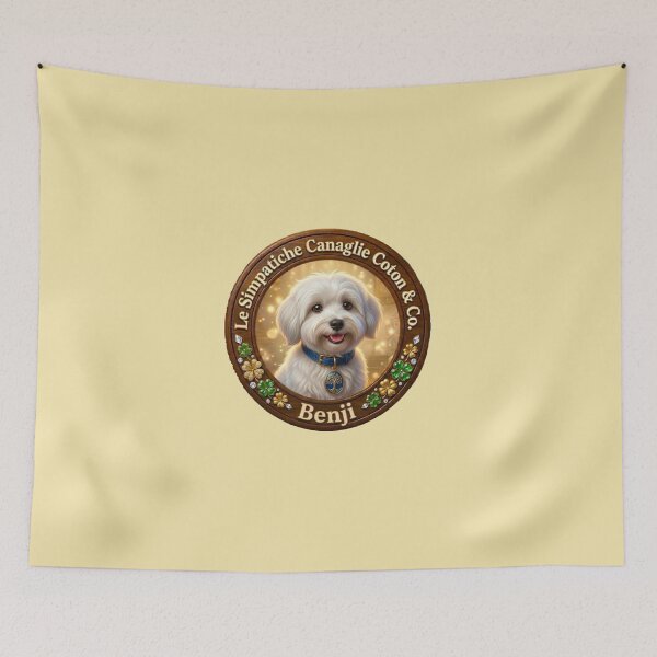 Item preview, I Coton Detectives: Benji Logo Ocra Pastello-Le Simpatiche Canaglie Coton & Co. designed and sold by Le Simpatiche Canaglie Coton & Co..