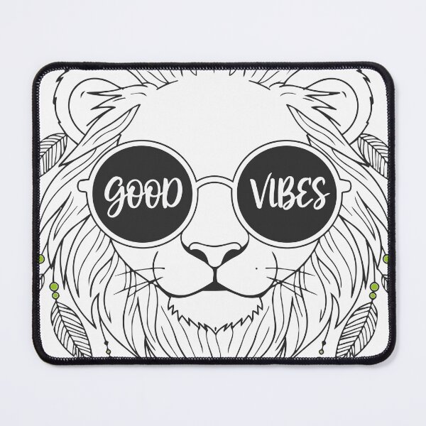 Item preview, Cool Lion Wearing Sunglasses Good Vibes Sticker Cute Boho Tribal Mane Line Art Design designed and sold by BestChoiceService.