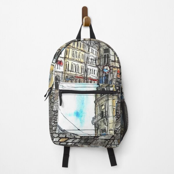 Item preview, Crooked corner with music shop – Dresden Neustadt 01099 designed and sold by UMA Urban Sketch.