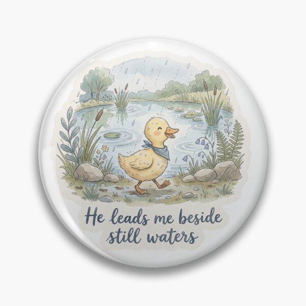 Item preview, Christian Cottagecore Duck Still Waters Tote Bag Psalm 23 Bible Verse Faith Gift For Her designed and sold by Small & Beloved.