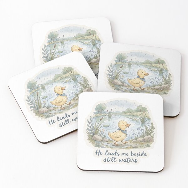 Item preview, Christian Cottagecore Duck Still Waters Tote Bag Psalm 23 Bible Verse Faith Gift For Her designed and sold by Small & Beloved.