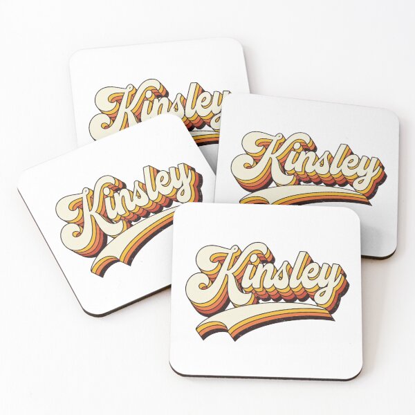 Item preview, Kinsley Name Retro 70s Vintage design designed and sold by Teelogic.