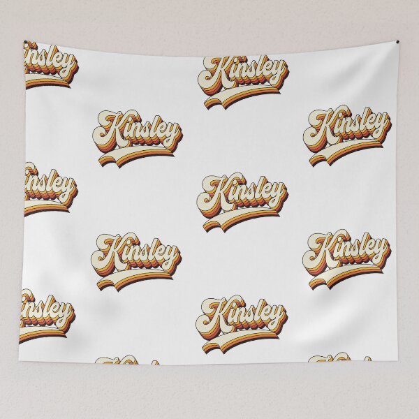 Item preview, Kinsley Name Retro 70s Vintage design designed and sold by Teelogic.