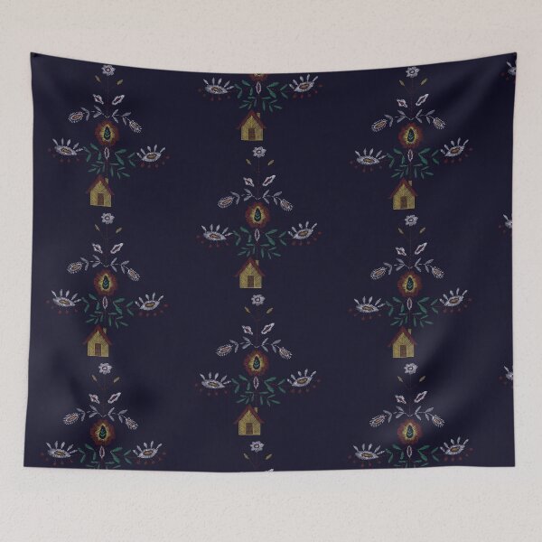 Item preview, Blooming Folk House designed and sold by colorfulglee.