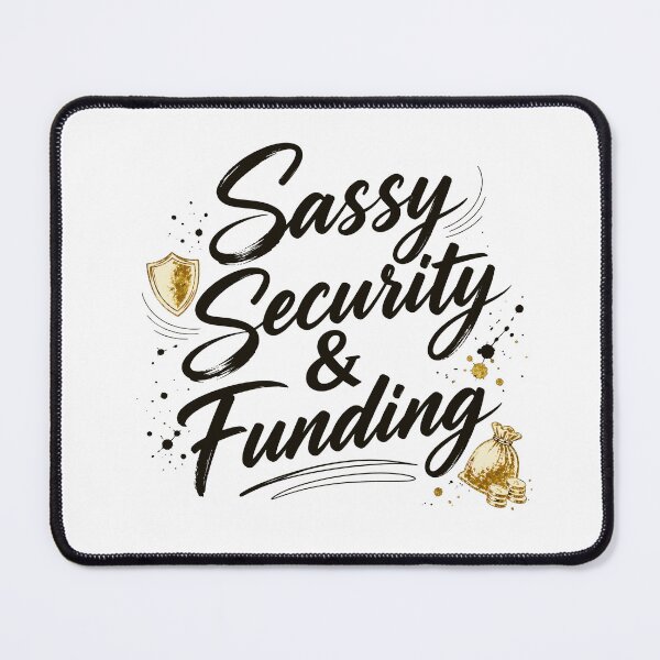 Item preview, Sassy Security and Funding Funny Girlboss Corporate Finance Meme designed and sold by MalisoStickers.