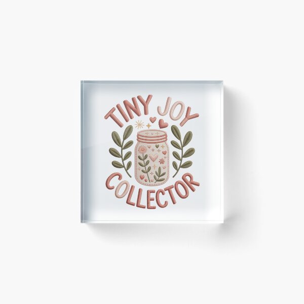 Item preview, Tiny Joy Collector Embroidered Floral Jar Design designed and sold by FusiTink.