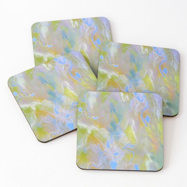 Item preview, Abstract Art Modern Bright Colors Green designed and sold by JHadfieldArt.