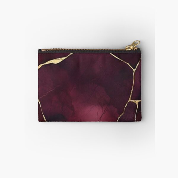 Item preview, Abstract Burgundy and Gold Marble Design designed and sold by ZedColors.