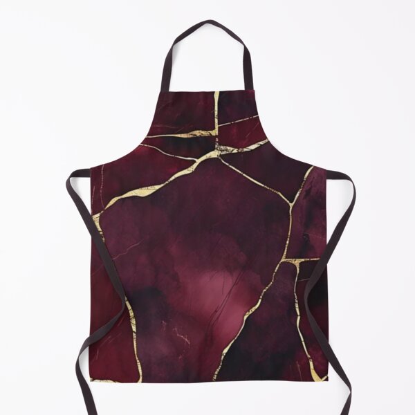 Item preview, Abstract Burgundy and Gold Marble Design designed and sold by ZedColors.