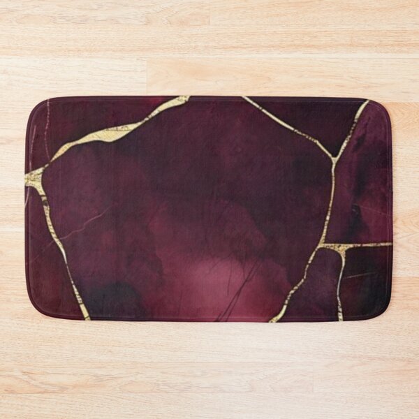Item preview, Abstract Burgundy and Gold Marble Design designed and sold by ZedColors.