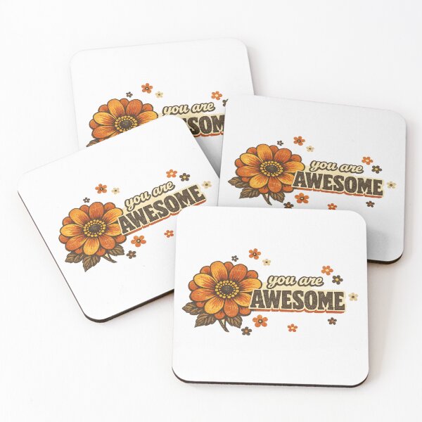 Item preview, You Are Awesome Retro Flower Vintage Aesthetic designed and sold by AMICO77.