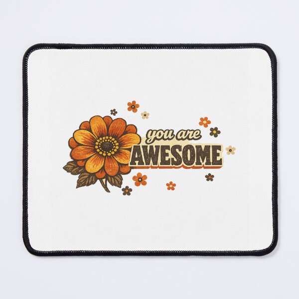 Item preview, You Are Awesome Retro Flower Vintage Aesthetic designed and sold by AMICO77.