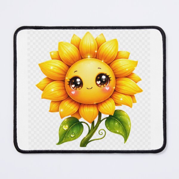 Item preview, Cutest Kawaii Sunflower Fantasy Design designed and sold by HiteshArt111.