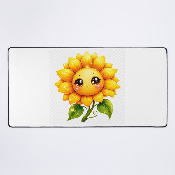 Item preview, Cutest Kawaii Sunflower Fantasy Design designed and sold by HiteshArt111.