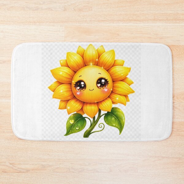 Item preview, Cutest Kawaii Sunflower Fantasy Design designed and sold by HiteshArt111.