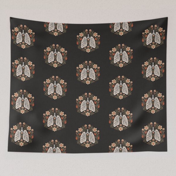 Item preview, Breath & Blossom - Gothic Floral Lungs - Harvest designed and sold by heidiherreraart.