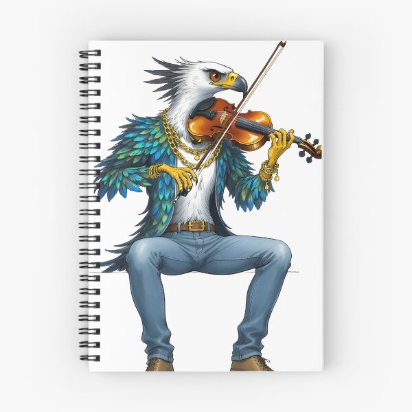 Item preview, Mythical Garuda Violinist – Fantasy Bird Musician Artwork designed and sold by canvahub.