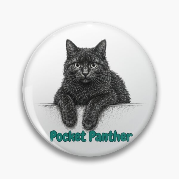 Item preview, Pocket Panther Black Kitten Sticker designed and sold by lumar23.