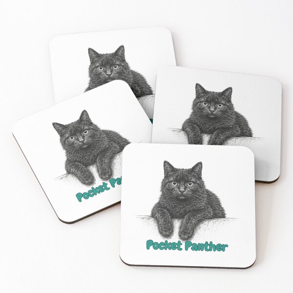Item preview, Pocket Panther Black Kitten Sticker designed and sold by lumar23.