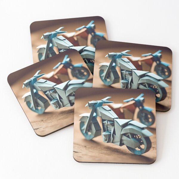 Item preview, Origami Art - Timeless Duo: Vintage Motorcycles designed and sold by ArtfulFolds.