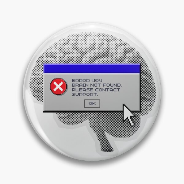 Item preview, brain error 404 designed and sold by littlelostco.