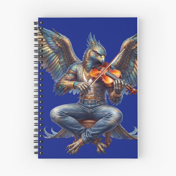 Item preview, Mythical Garuda Violinist – Fantasy Bird Musician Artwork designed and sold by canvahub.