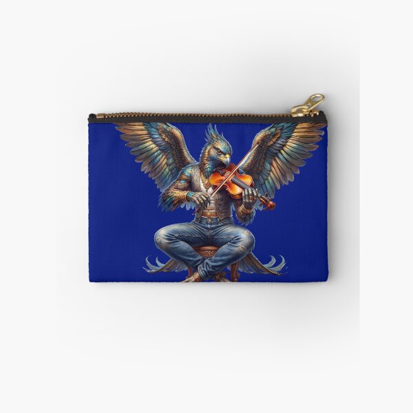 Item preview, Mythical Garuda Violinist – Fantasy Bird Musician Artwork designed and sold by canvahub.