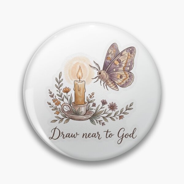 Item preview, Christian Cottagecore Moth Candle Tote Bag Draw Near to God Bible Verse Faith Gift designed and sold by Small & Beloved.