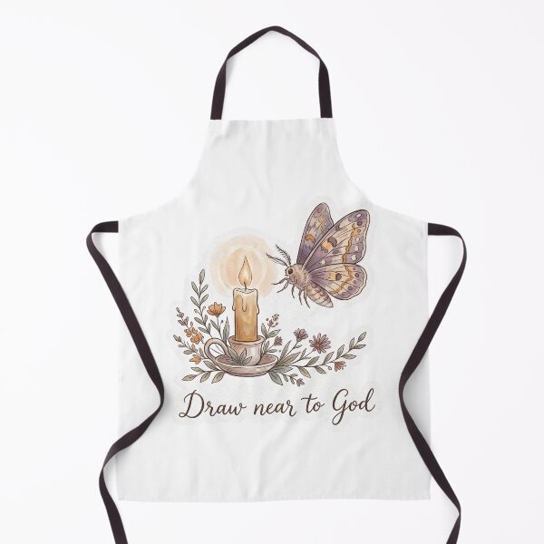 Item preview, Christian Cottagecore Moth Candle Tote Bag Draw Near to God Bible Verse Faith Gift designed and sold by Small & Beloved.