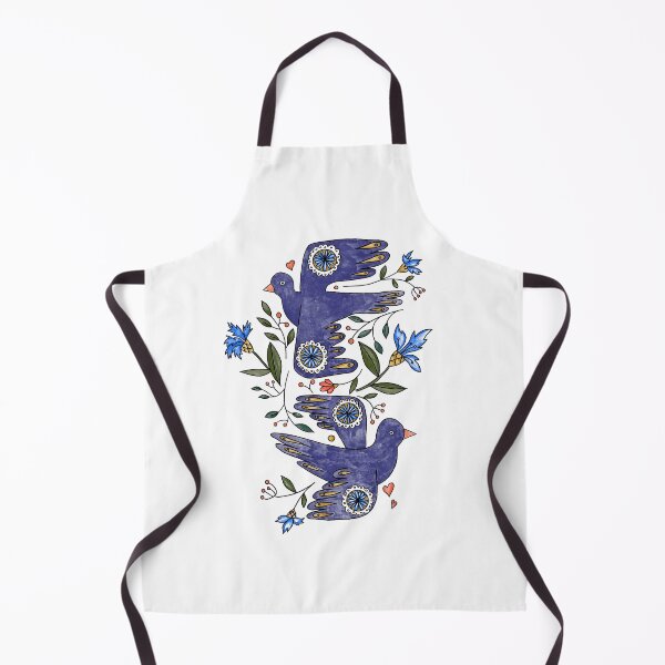 Item preview, Folk Doves in Bloom designed and sold by colorfulglee.