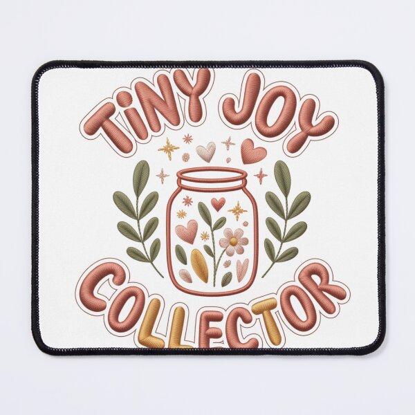Item preview, Tiny Joy Collector Cute Embroidered Cottagecore Design designed and sold by FusiTink.