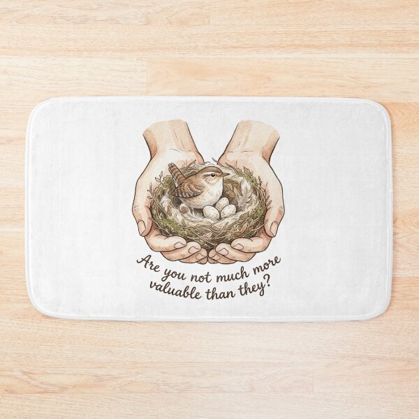 Item preview, Christian Cottagecore Bird Hands Tote Bag Matthew 6 Bible Verse You Are Valued Faith Gift designed and sold by Small & Beloved.