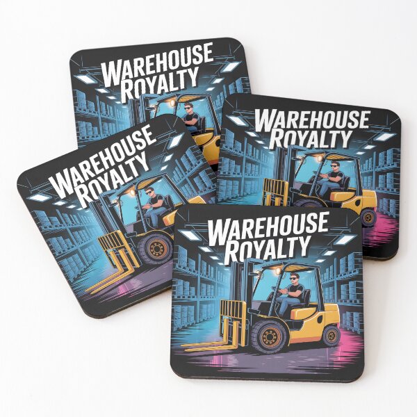 Item preview, Cool Forklift Operator Glowing Warehouse Royalty designed and sold by Fitswear.