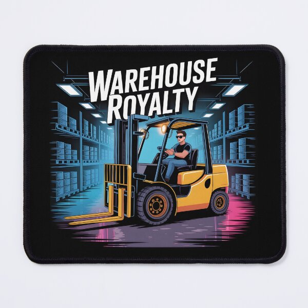 Item preview, Cool Forklift Operator Glowing Warehouse Royalty designed and sold by Fitswear.