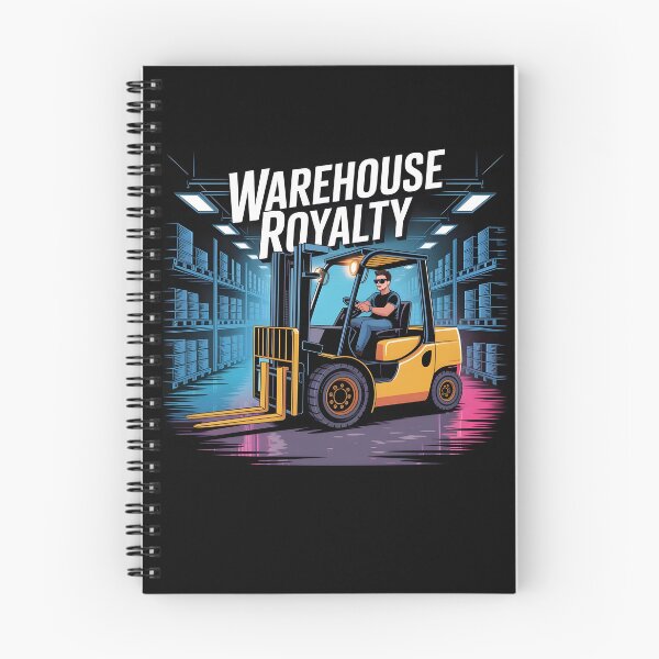Item preview, Cool Forklift Operator Glowing Warehouse Royalty designed and sold by Fitswear.