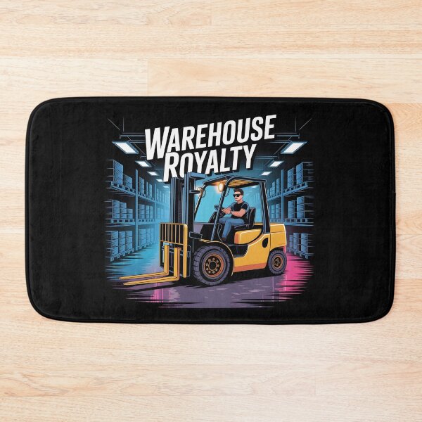 Item preview, Cool Forklift Operator Glowing Warehouse Royalty designed and sold by Fitswear.