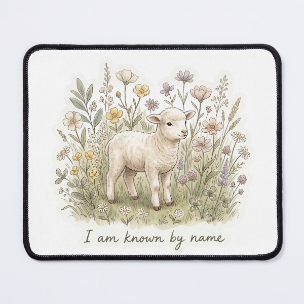 Item preview, Christian Cottagecore Lamb Meadow Tote Bag John 10 Known by Name Bible Verse Faith Gift designed and sold by Small & Beloved.