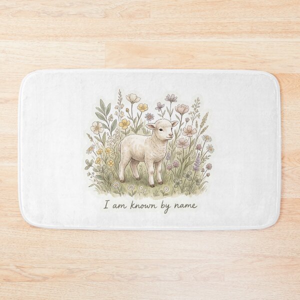Item preview, Christian Cottagecore Lamb Meadow Tote Bag John 10 Known by Name Bible Verse Faith Gift designed and sold by Small & Beloved.