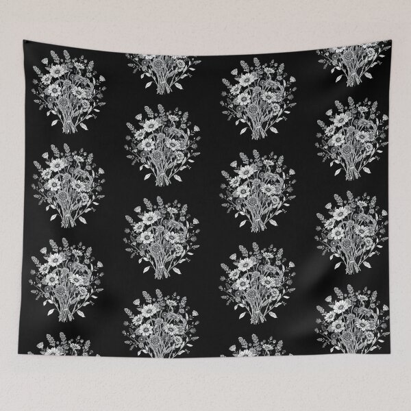 Item preview, Wildflower Bouquet: Delicate Botanical Line Art designed and sold by artlife4.