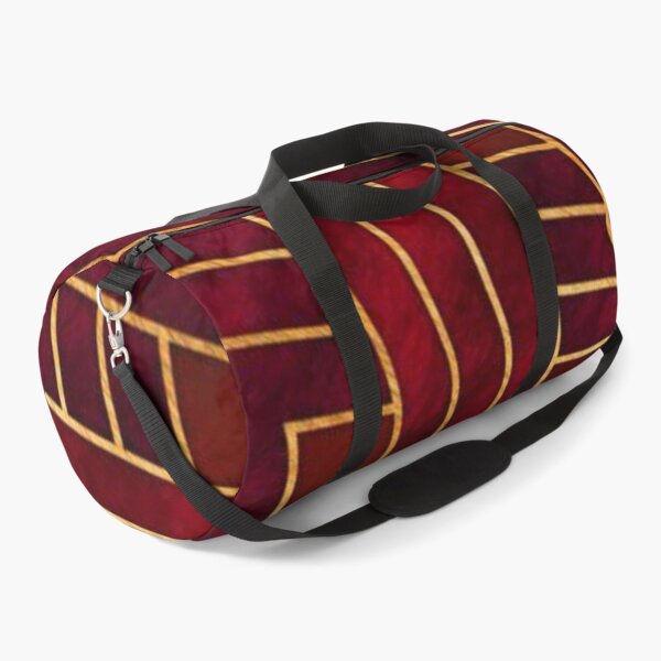 Item preview, Burgundy Red and Gold Tile Design designed and sold by ZedColors.