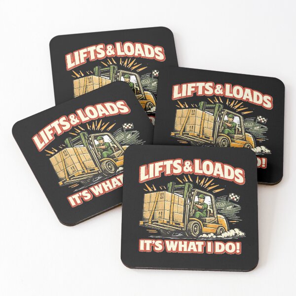 Item preview, Retro Forklift Operator Design – Lifts & Loads Vintage Graphic designed and sold by RetroNibylander.