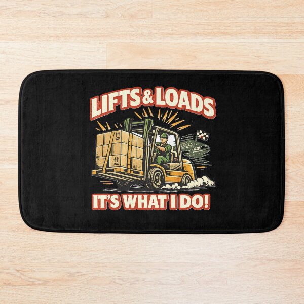 Item preview, Retro Forklift Operator Design – Lifts & Loads Vintage Graphic designed and sold by RetroNibylander.